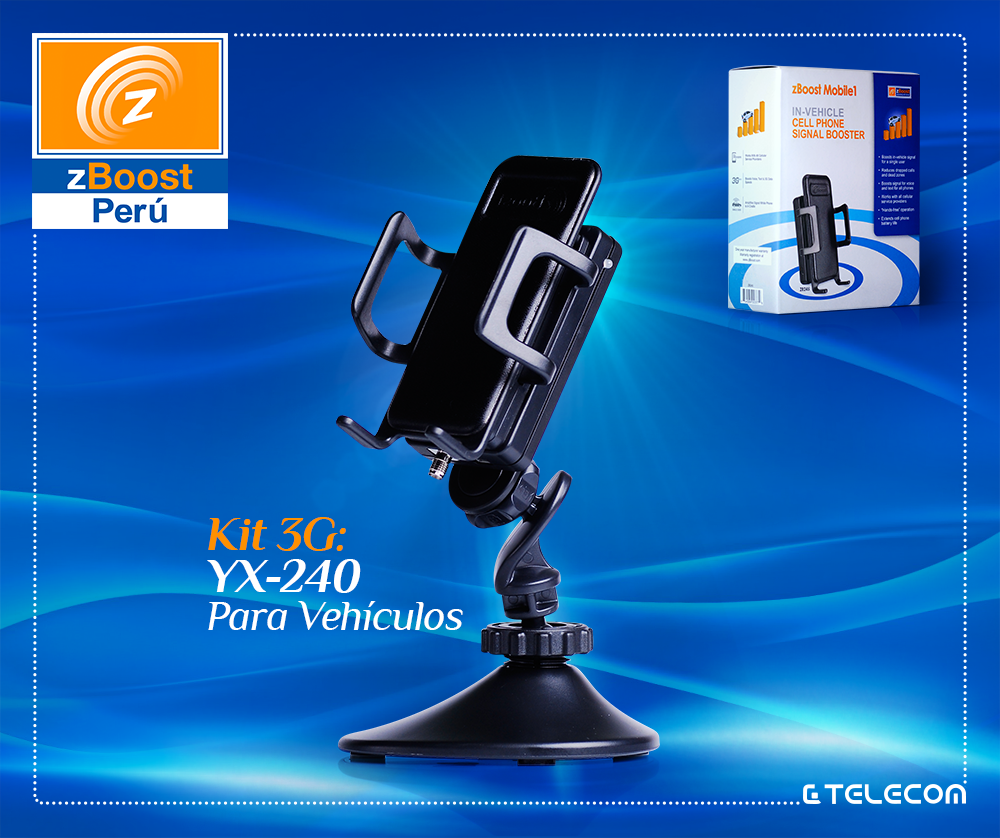 Amplificador de seÃ±al celular para auto zBoost modelo YX240